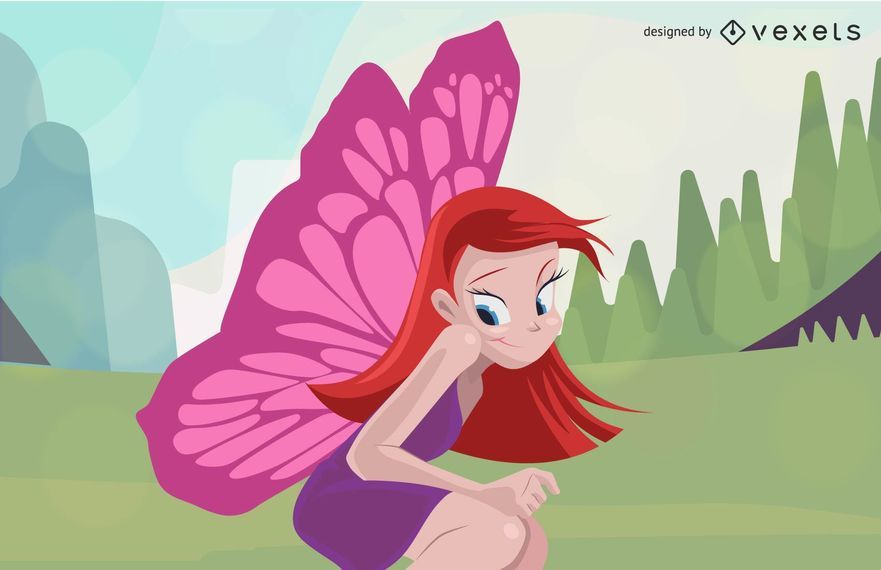 Fairy Girl Vector Fairy Girl Vector