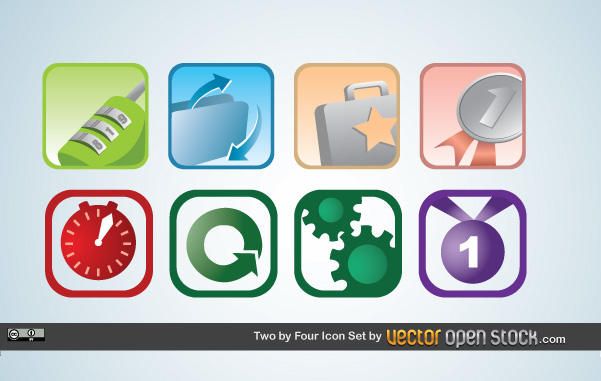 Two by Four icon Set Two by Four icon Set