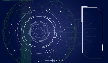 Abstract Futuristic Vector Background