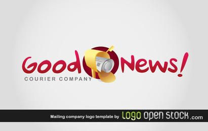Plantilla de logotipo de empresa de correo Plantilla de logotipo de empresa de correo