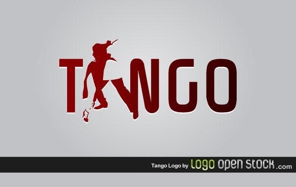 Plantilla de logotipo de tango
