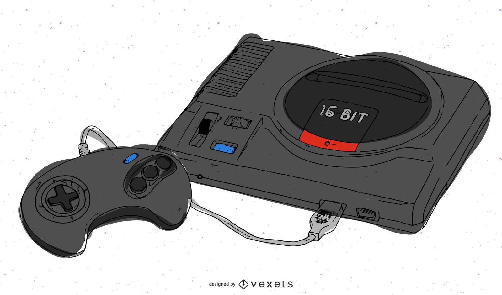 Sega Mega Drive Vector grátis