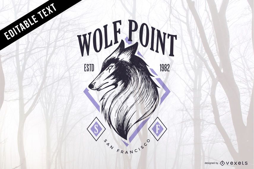 Wolf Vector emblem Wolf Vector emblem