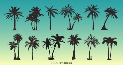 Pacote Palm Tree Silhouette