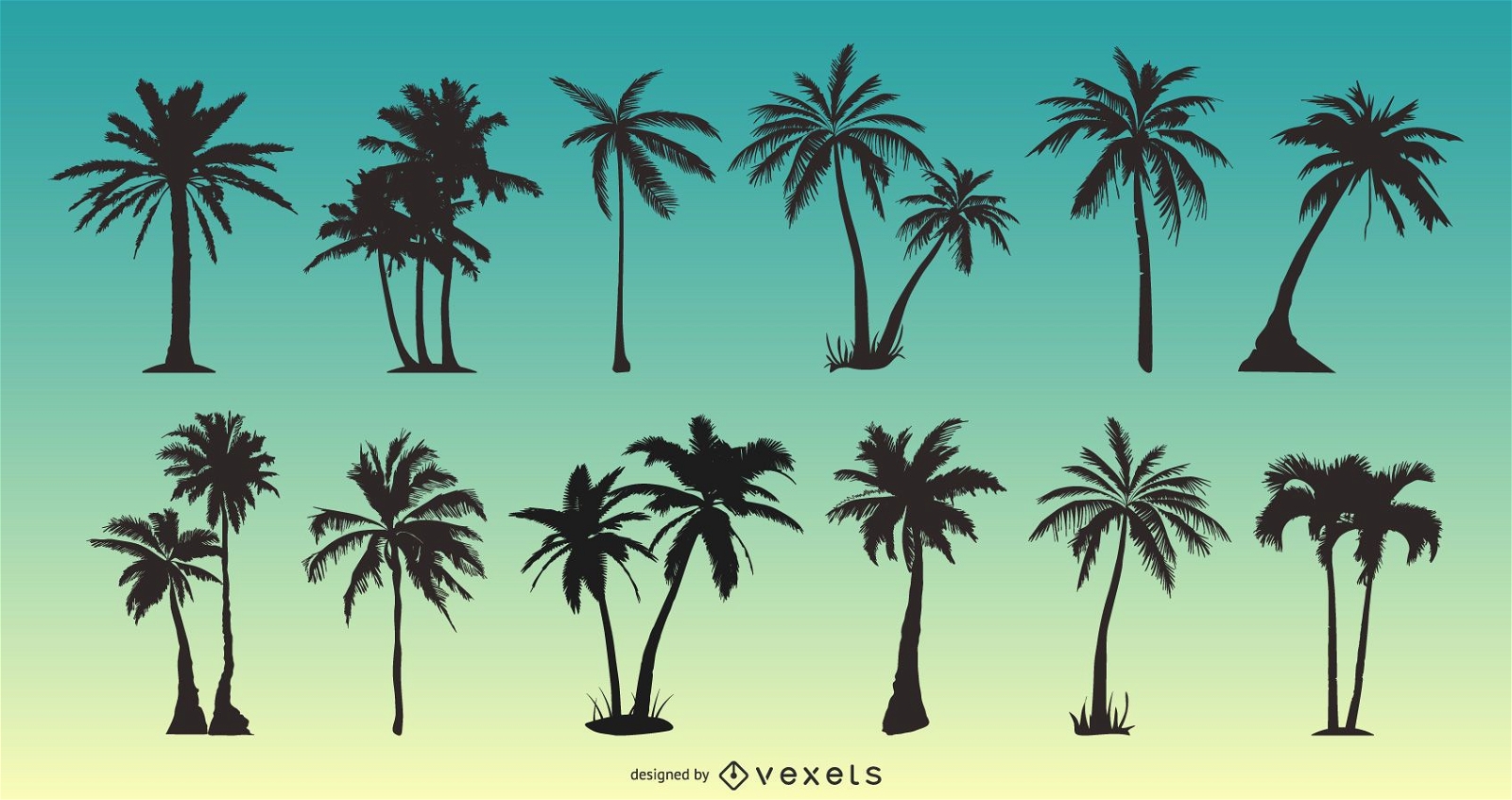 Palm Tree Silhouette Pack