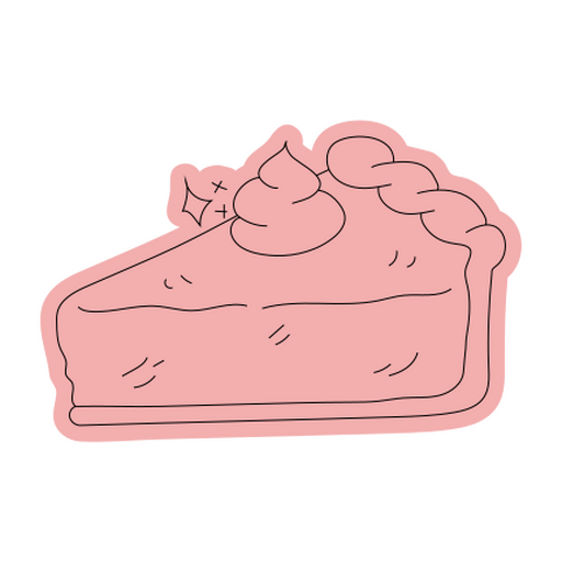 Köstliche rosa Kuchenillustration PNG-Design