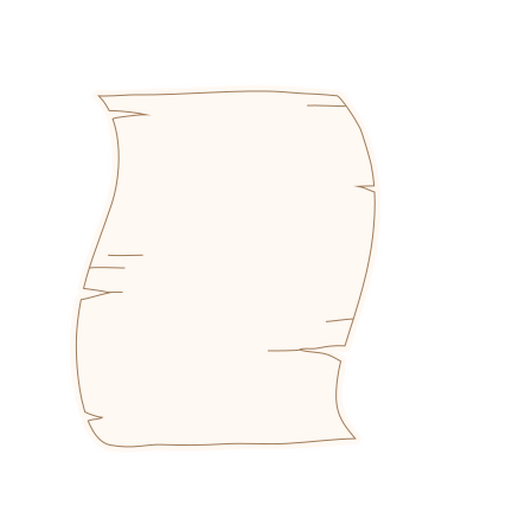 Gebogenes Blanko-Pergament-Design für kreative Projekte PNG-Design