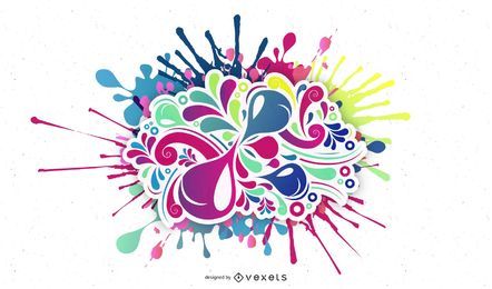 Color Bomb Vector Illustration Color Bomb Vector Illustration