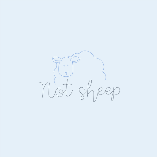 Cute not sheep illustration design PNG Design