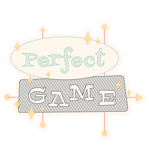Diseño tipográfico de juego perfecto y lúdico. Diseño PNG