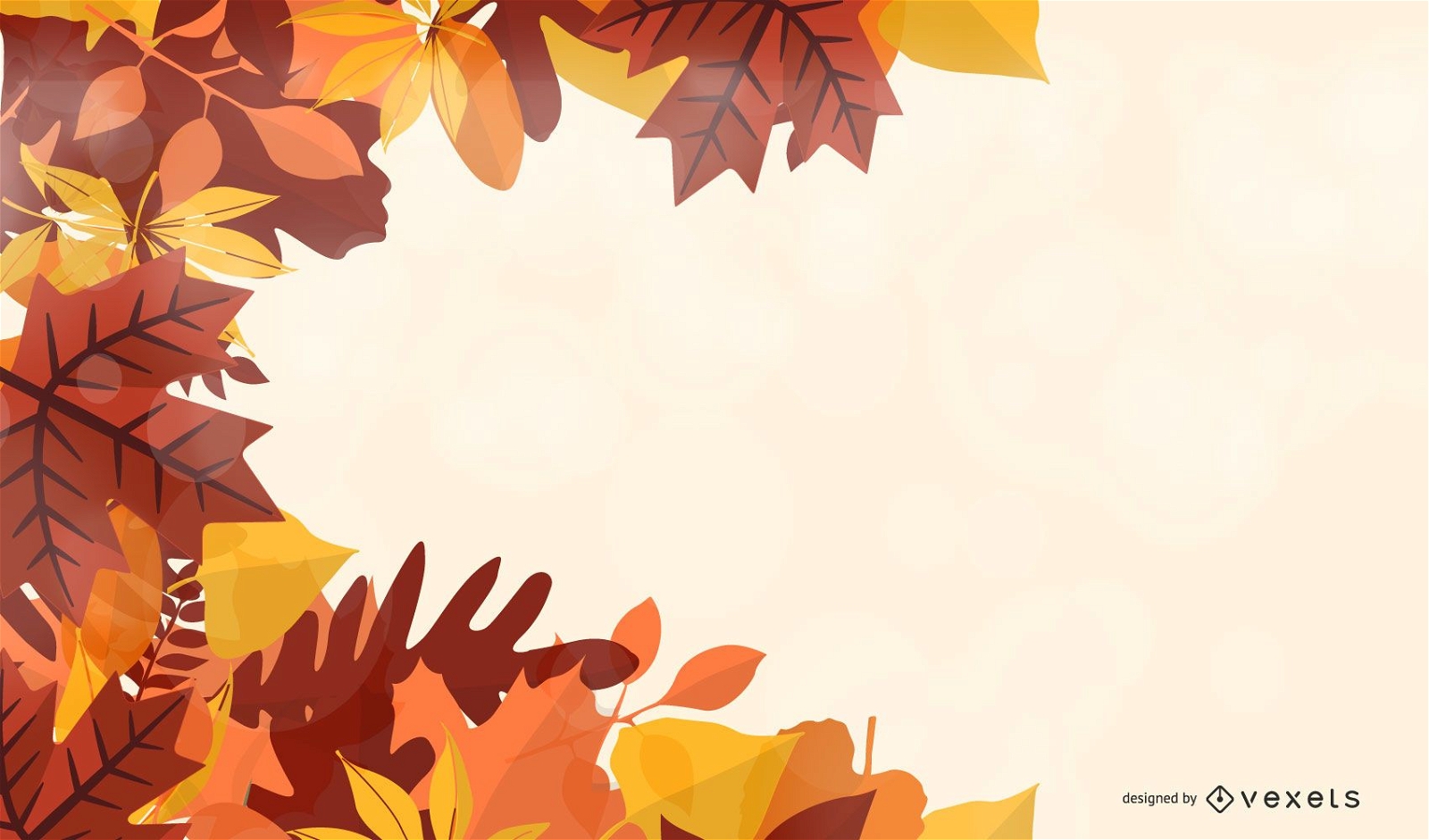 Background with maple leaves