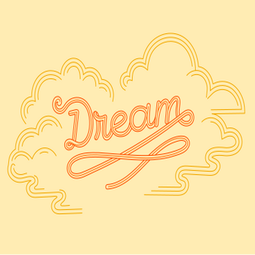 Citação de sonho em design caprichoso Desenho PNG