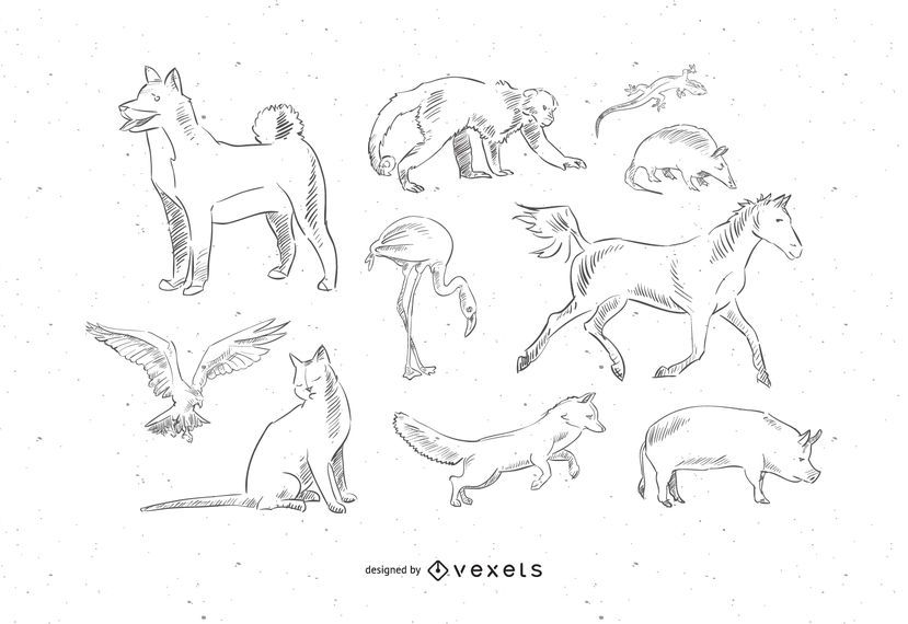 10 Animal Vector Mascots 10 Animal Vector Mascots