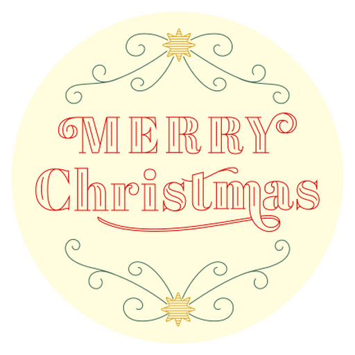 Diseño tipográfico festivo de feliz Navidad Diseño PNG