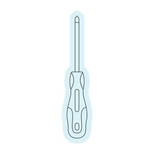 Minimalistisches Schraubendreher-Grafikdesign PNG-Design