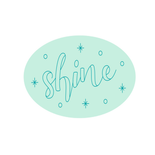 Elegant shine lettering with decorative elements t-shirt design PNG Design