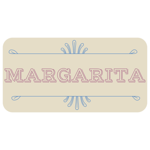 Vintage margarita typography design PNG Design