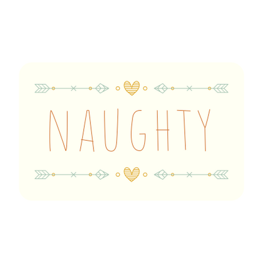 Whimsical arrows and heart typography design PNG Design