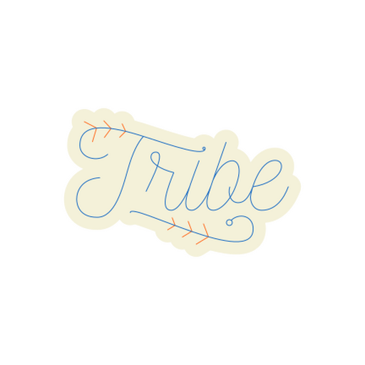 Design de adesivo de tribo lúdica Desenho PNG