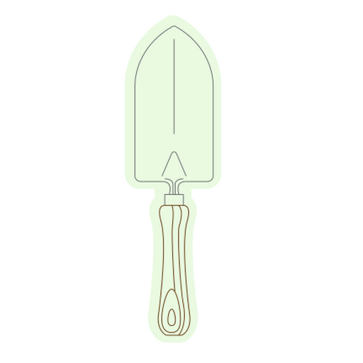 Stylish garden trowel illustration design PNG Design