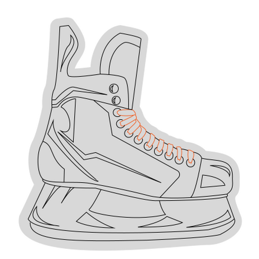 Diseño moderno de patines de hielo Diseño PNG