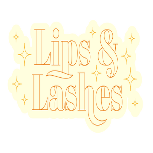 Chic lips and lashes quote design PNG Design