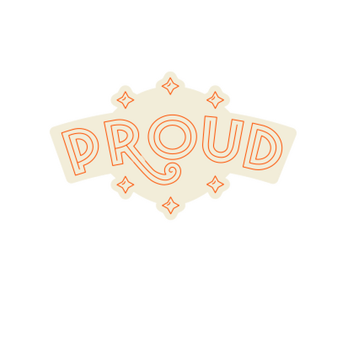 Design de tipografia retrô orgulhoso Desenho PNG