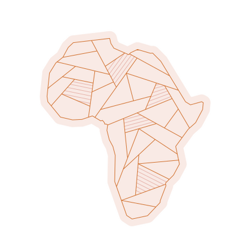 Stylish geometric africa shape art PNG Design