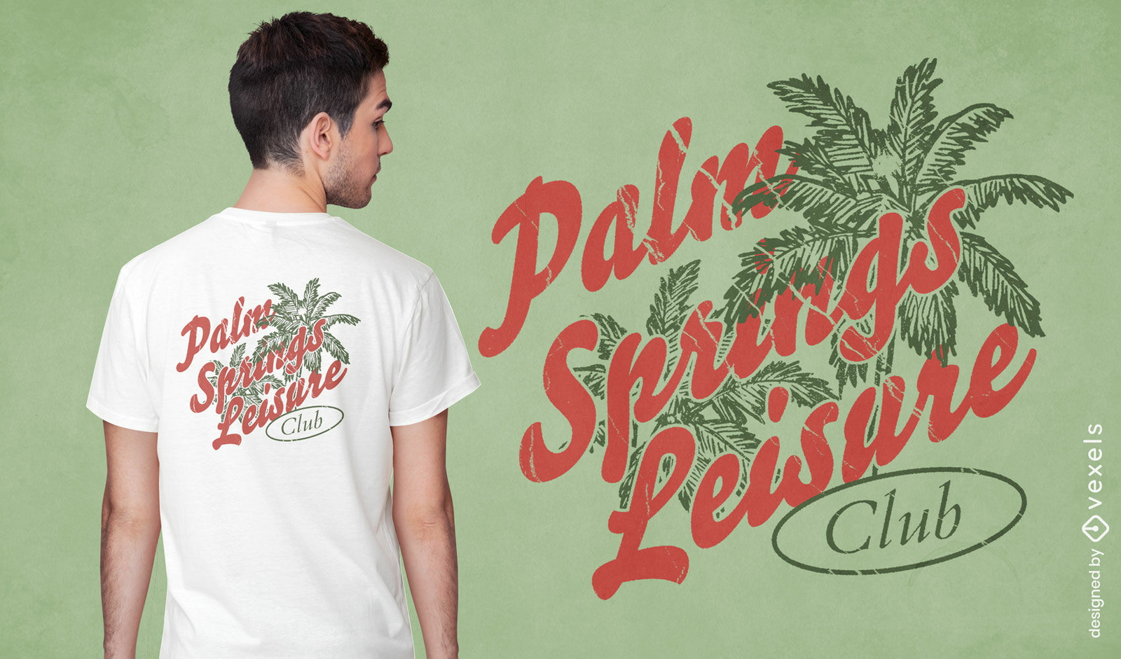 T-Shirt-Design für den Palm Springs Leisure Club