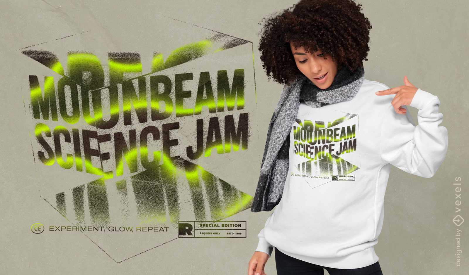 Streetwear cube psd t-shirt design