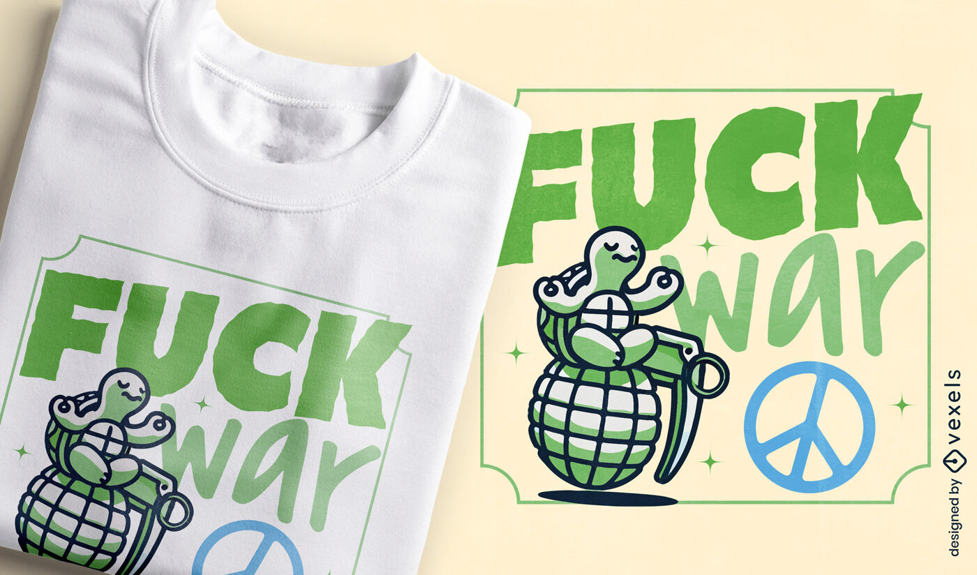 ?Scheiß auf Krieg?-T-Shirt-Design