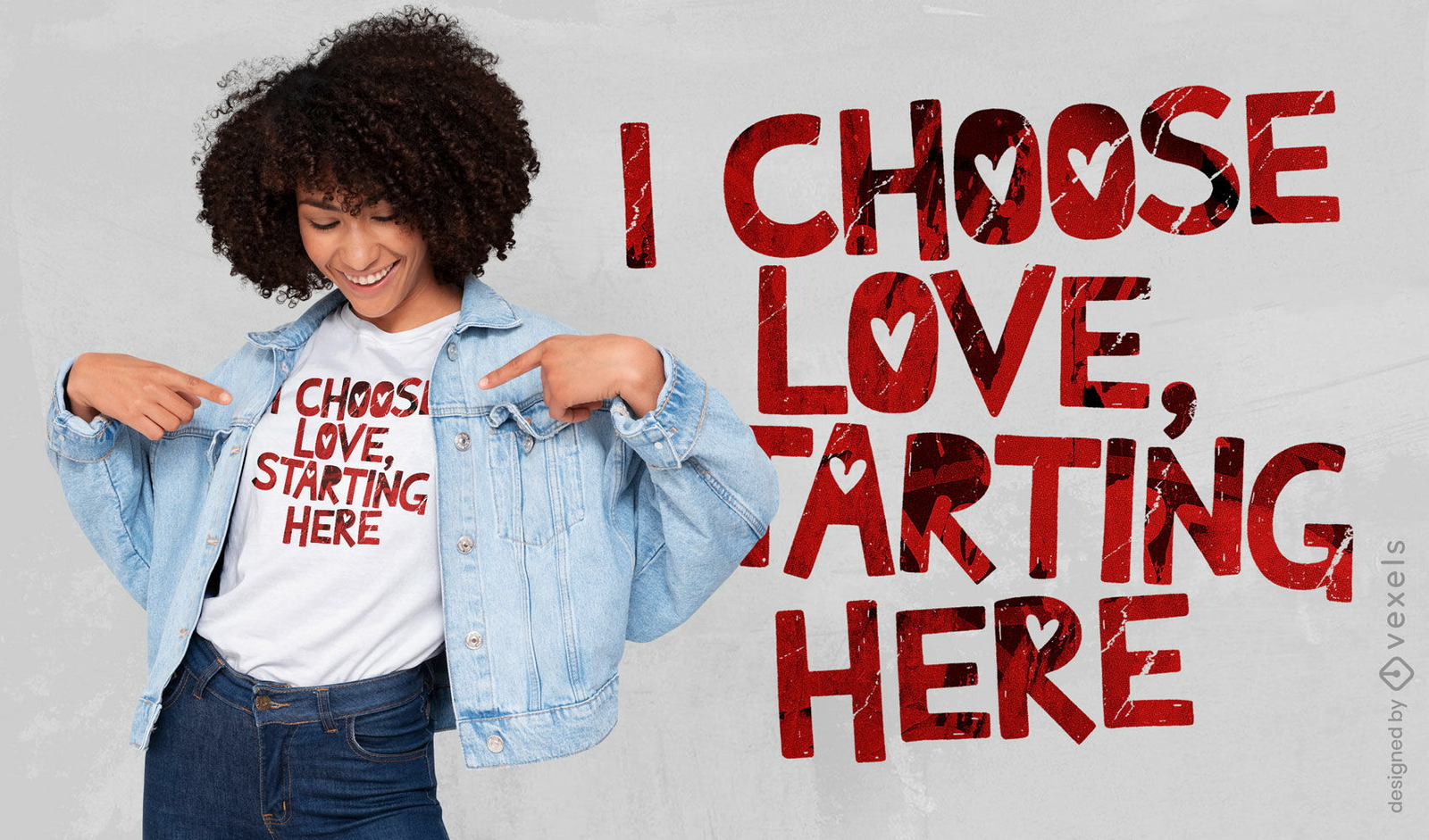 Ich wähle das T-Shirt-Design ?Liebe?