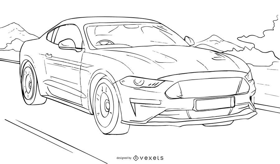 Vector Mustang - Vector download