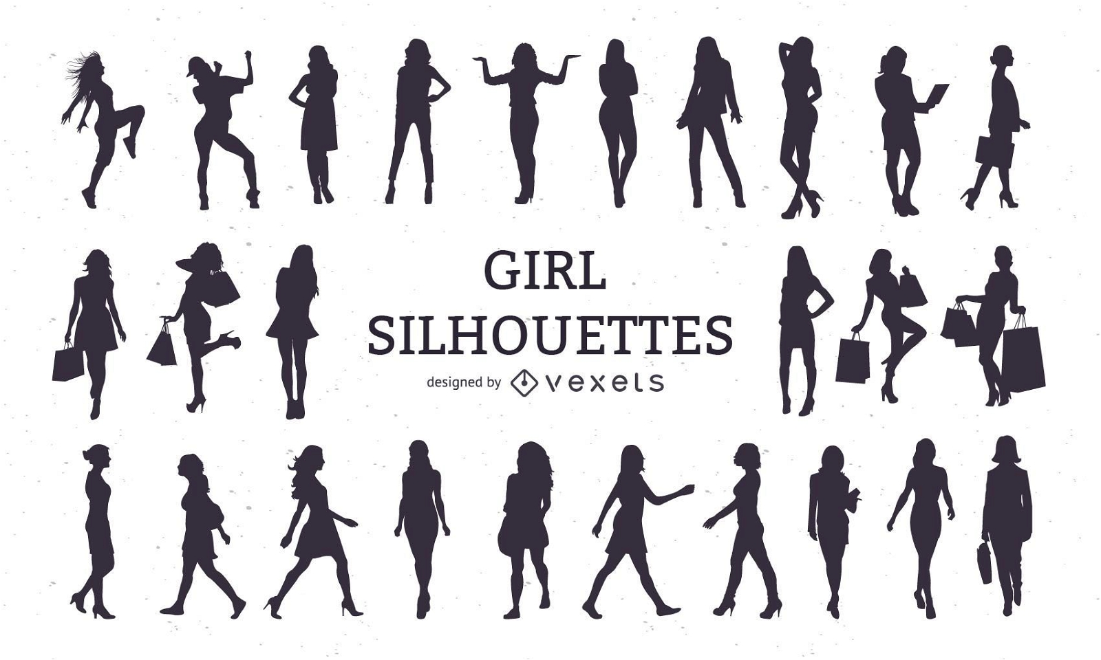Girl Silhouette Set