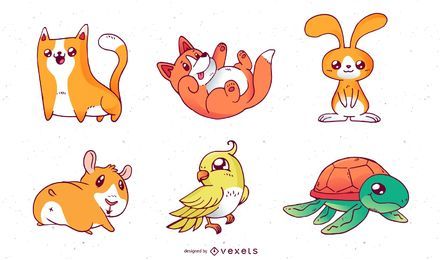 Cartoon Pets Vectors