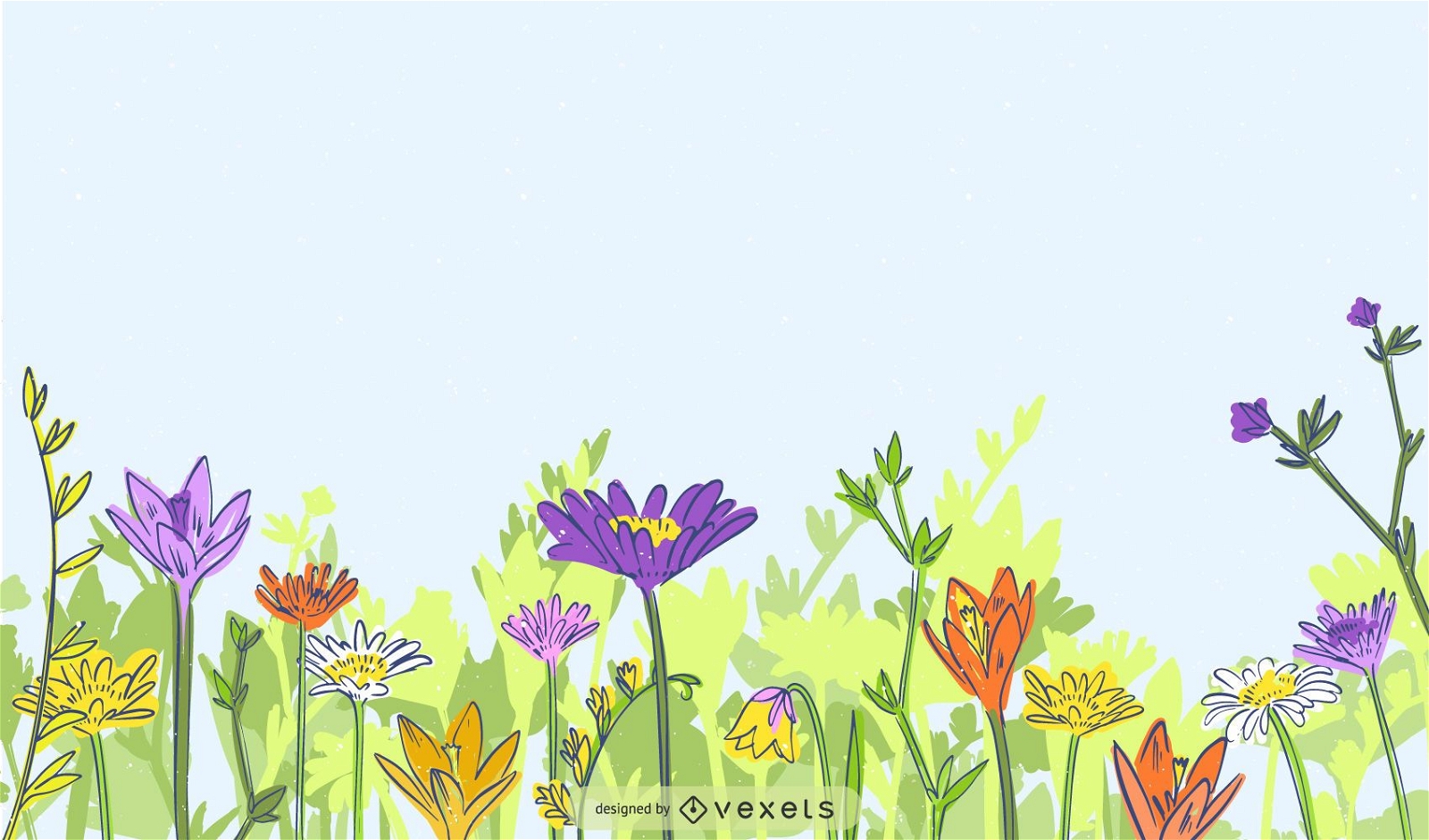 Vektorblumen und Blumen