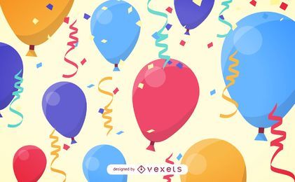 Ballons und Luftschlangen Ballons und Luftschlangen