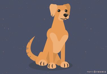 Perro libre del vector