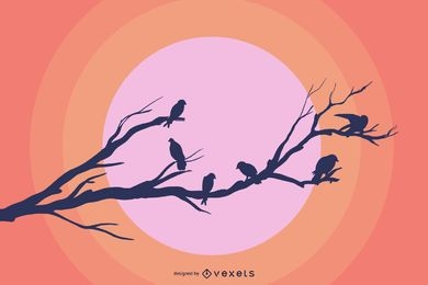 Free Vector Bird Branches
