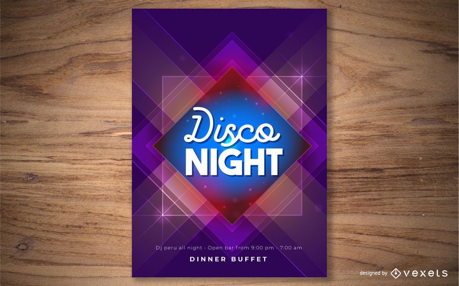 Disco Poster Template Disco Poster Template