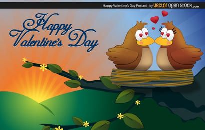 Happy Valentine Postcard Happy Valentine Postcard