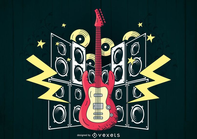 Plantilla de póster de rock Plantilla de póster de rock