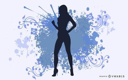 Vector sexy niña