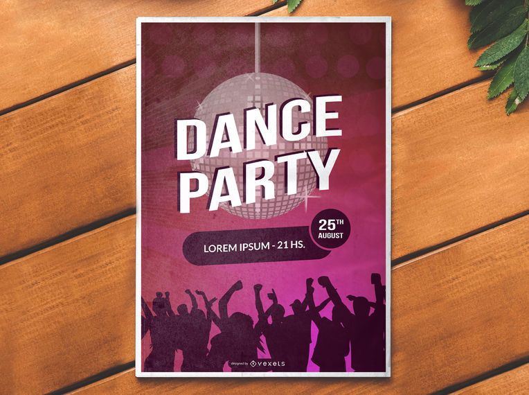 Dance Party Club Poster Dance Party Club Poster