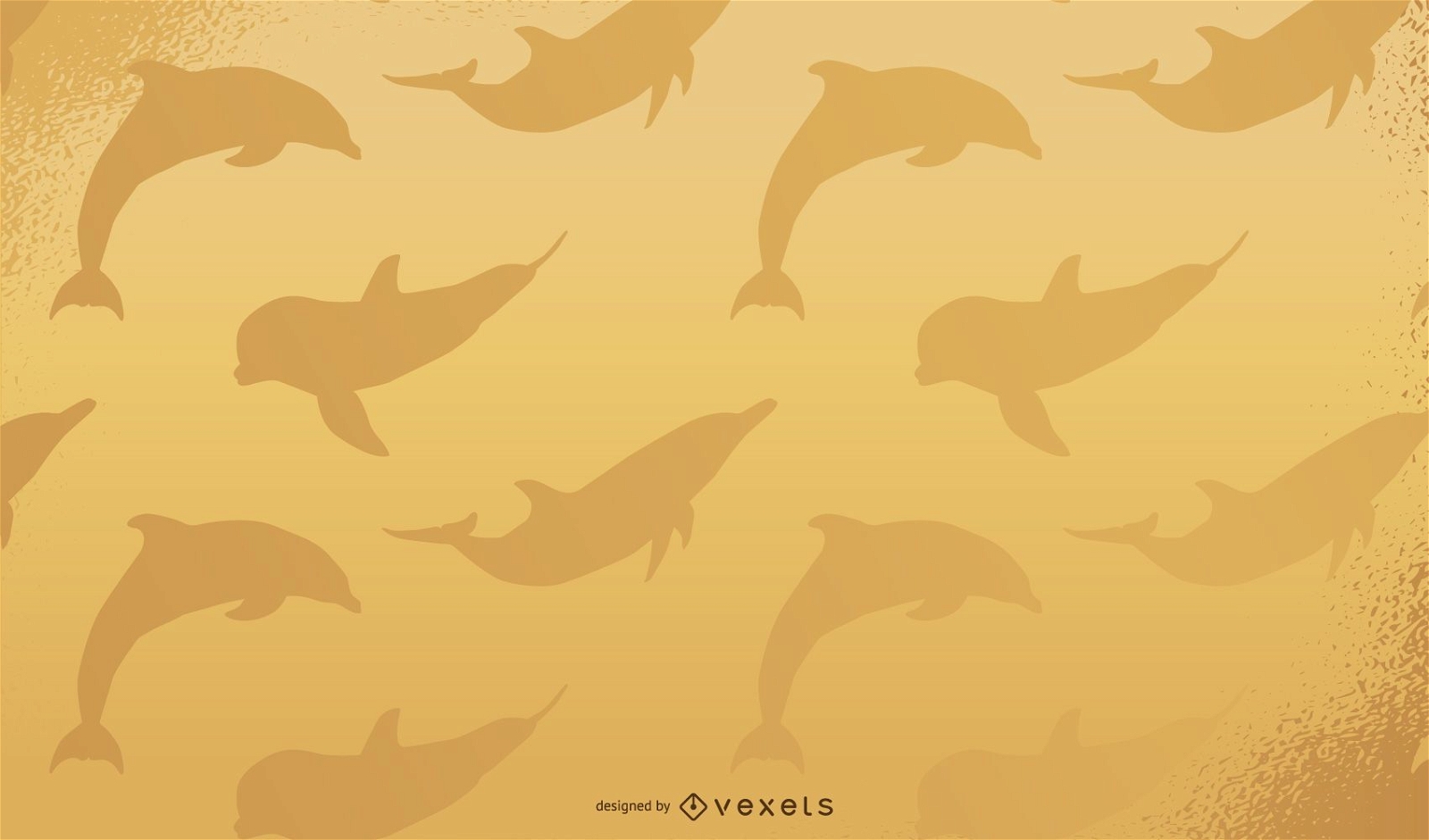 Golden Dolphin Wallpaper