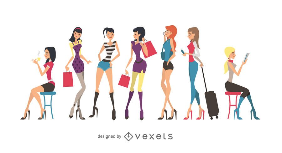 Vector Glamour Girls Vector Glamour Girls
