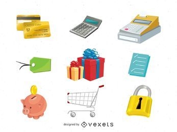 Paquete de iconos de comercio electrónico