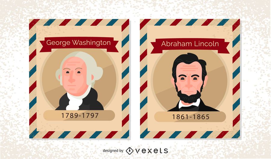 Vintage US President Postage Stamps Vintage US President Postage Stamps