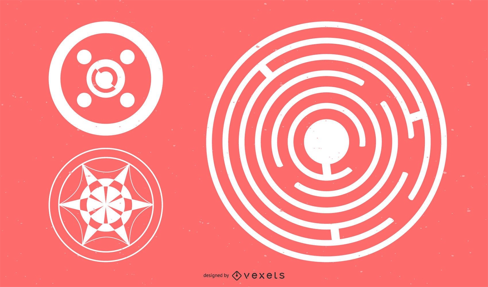 Abstract Circle Design Elements