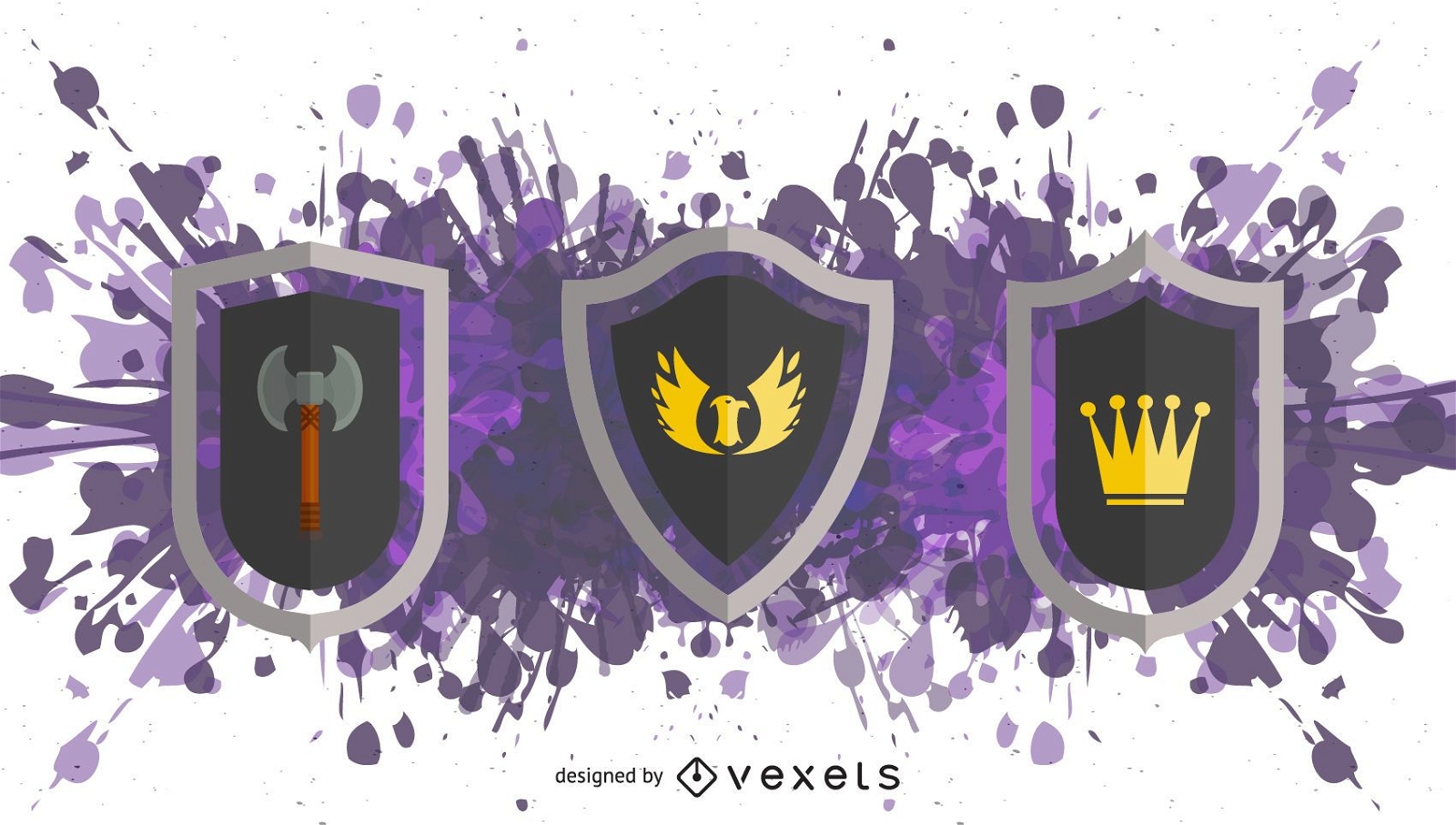 Vector Coat of Arms grunge backgrounds